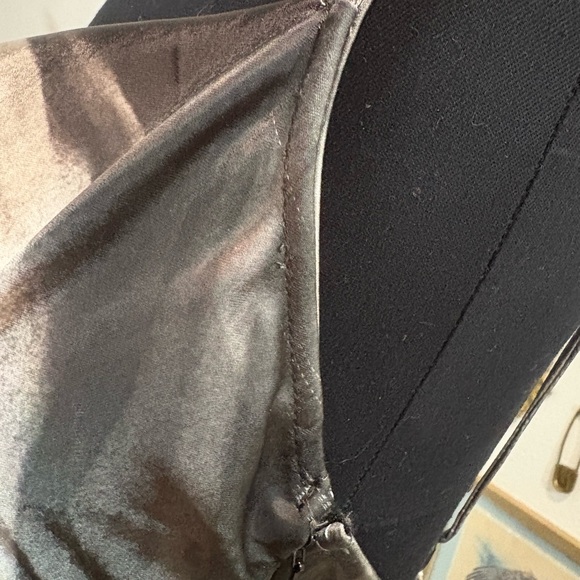 Dolls Kill Widow Wet Look Statue Dress - Bias Cut With Cowl - Picture 7 of 8